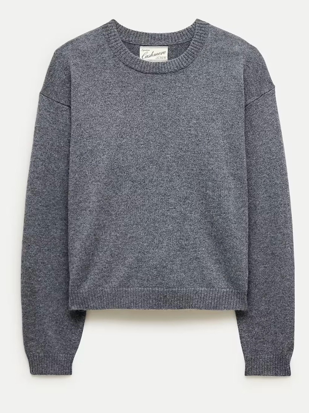 J. Crew cashmere relaxed fit crew neck sweater
